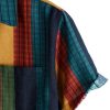 41oZ9w0uVfL.jpg Men's Cotton Linen Vintage Pattern Printed Old Style Shirt Casual Short Sleeve Button Down Retro Shirts