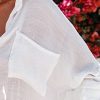 Button Down Shirt for Women Beach Cover Up Long Sleeve Blouses