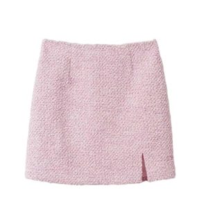 tweed jacket+skirt set, autumn and winter women's 2-piece set classic and elegant suit with set
