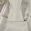 41v4Bdqjz0L.jpg Women 2 Piece Blazer Outfits Sleeveless Blazer Vest Trouser Two Pieces Set Office Work Wear