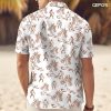 Bigfoot Print Hawaiian Shirt, Tropical Sasquatch Casual Button Shirt, Summer Monster Unique Shirt, Birthday Gifts