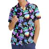 51FrihOn5TL.jpg Pirate Skull Hawaiian Shirts for Men Women, Vintage Skull Pirate Treasure Map Shirt Button Down Short Sleeves
