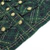 51Hvi15TLxL.jpg Women Winter Plaid Tweed Skirts Suit Bow Beading Long Sleeve Jacket Tassel Skirt 2 Pieces Set