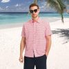 Mens Hawaiian Shirts Short Sleeve Button Down Tropical Beach Floral Solid Print Summer Vacation Mens Casual Shirts
