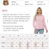 51LiNaawQJL.jpg Womens Long Sleeve Button Down Shirts Casual Loose Fit Cotton Collared Blouses