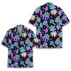51T7FT8T2DL.jpg Pirate Skull Hawaiian Shirts for Men Women, Vintage Skull Pirate Treasure Map Shirt Button Down Short Sleeves