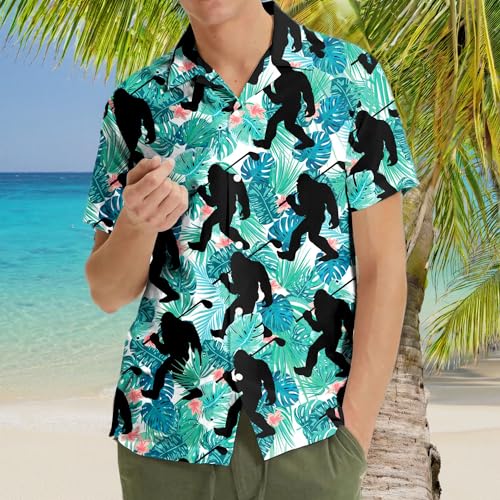 Hawaiian Shirt for Men Aloha Vintage Mens Hawaiian Shirts Short Sleeve Button Down Shirt Men