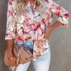 51TznJJAPsL.jpg Blouses for Women Aesthetic Button Down Shirts Long Sleeve Dressy Casual Floral Tops Fall Outfits for Women 2025 Trendy