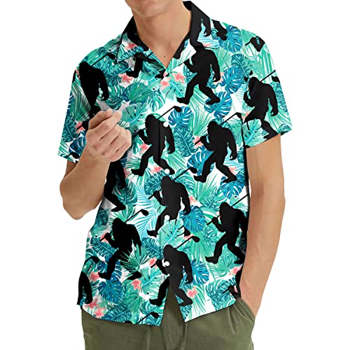Hawaiian Shirt for Men Aloha Vintage Mens Hawaiian Shirts Short Sleeve Button Down Shirt Men