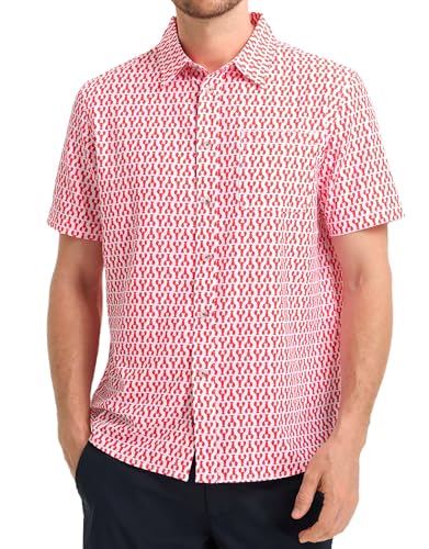 Mens Hawaiian Shirts Short Sleeve Button Down Tropical Beach Floral Solid Print Summer Vacation Mens Casual Shirts