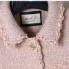 Women's Pink High-End Commuter Skirt Set Long-Sleeved Lapel Short Coat Skirt Two-Piece Set
