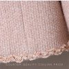 Women's Pink High-End Commuter Skirt Set Long-Sleeved Lapel Short Coat Skirt Two-Piece Set