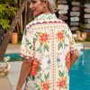 51ktNYf5hNL.jpg ???? Womens Hawaiian Shirt Luau Party Tropical Vacation Button Down Shirts Short Sleeve Beach Hawaii Floral Print Top