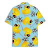 Funny Festival Pattern Hawaiian Shirt for Men Coloful Mens Hawaiian Shirts Short Sleeve Button Down Shirt Men
