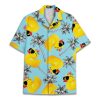 Funny Festival Pattern Hawaiian Shirt for Men Coloful Mens Hawaiian Shirts Short Sleeve Button Down Shirt Men