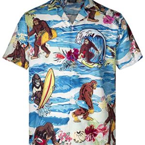 Funny Mens Hawaiian Shirts Short Sleeve Button Up Beach Summer Button Down Hawaiian Shirt for Men Women