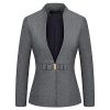 51qM6Wy0oL.jpg Women's Business Pant Suit Set 2 Piece Slim Fit Blazer Jacket One Button Buckle Closure Lady Work Suit for Office