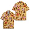 51uzuLzMV-L.jpg Pineapple Hawaiian Shirt for Men Women, Leopard Pineapple Button Down Shirt Mens Casual Short Sleeve Shirt
