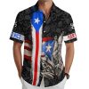 Men's Hawaiian Shirt Button Down Short Sleeve Casual Beachwear Novelty Print Shirt