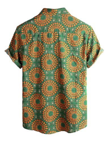 51x7ZP83WIL.jpg Mens Casual Hawaiian Floral Shirts Short Sleeve Button Down Tropical Shirts Beach Summer Shirts
