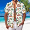 51z6iChj01L.jpg Christmas Hawaiian Shirt for Men Cruise Shirts Short Sleeve Button Down Palm Beach Summer Tropical Vacation Shirts