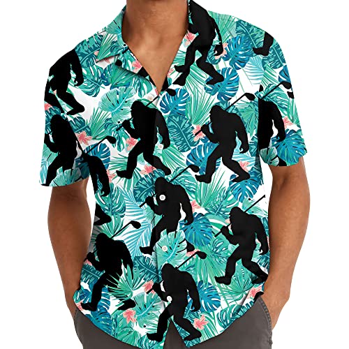 Hawaiian Shirt for Men Aloha Vintage Mens Hawaiian Shirts Short Sleeve Button Down Shirt Men