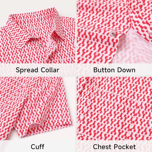 Mens Hawaiian Shirts Short Sleeve Button Down Tropical Beach Floral Solid Print Summer Vacation Mens Casual Shirts
